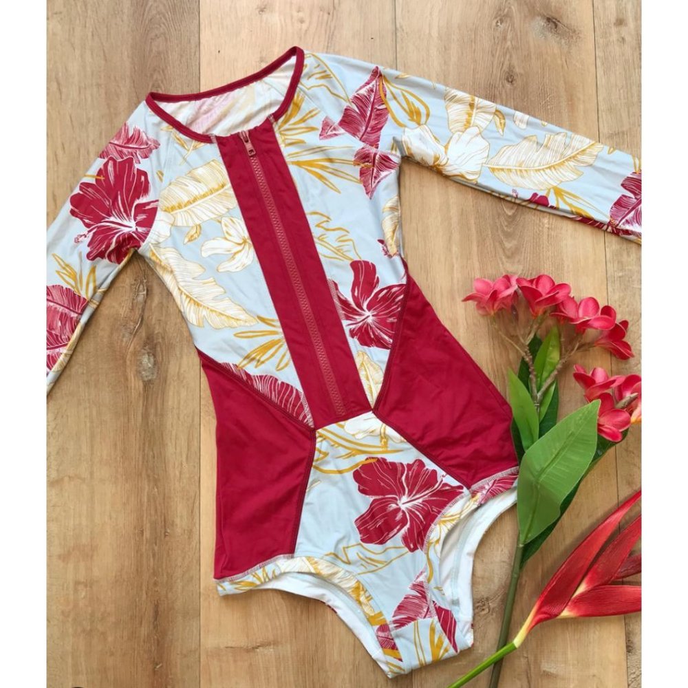 L* Space Aloha Paradise Mod One Piece Swimsuit - Picture 3 of 8
